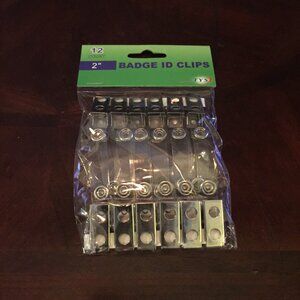 Badge ID Clips (12-count)